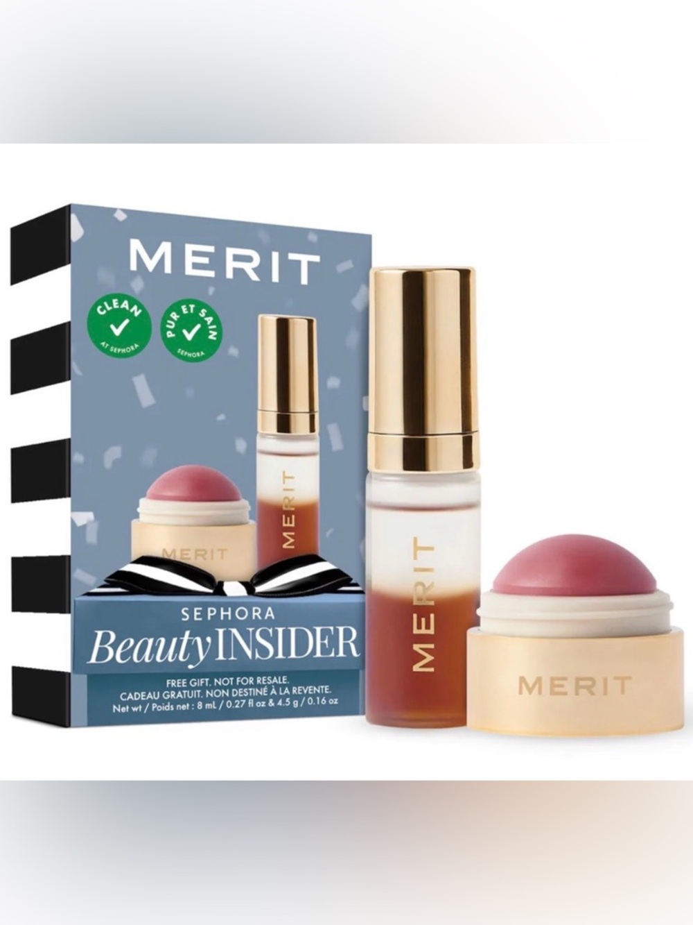Merit Great Skin Instant Glow Serum and Flush Balm Minis Bundle